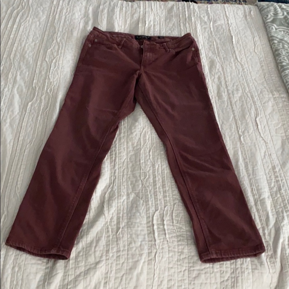 Lucky Brand Burgundy Jeans